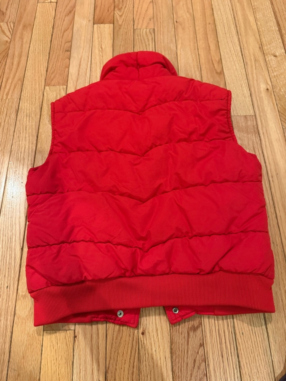 VTG Cropped Red Puffer Vest Size S Western Ski - Picture 7 of 7